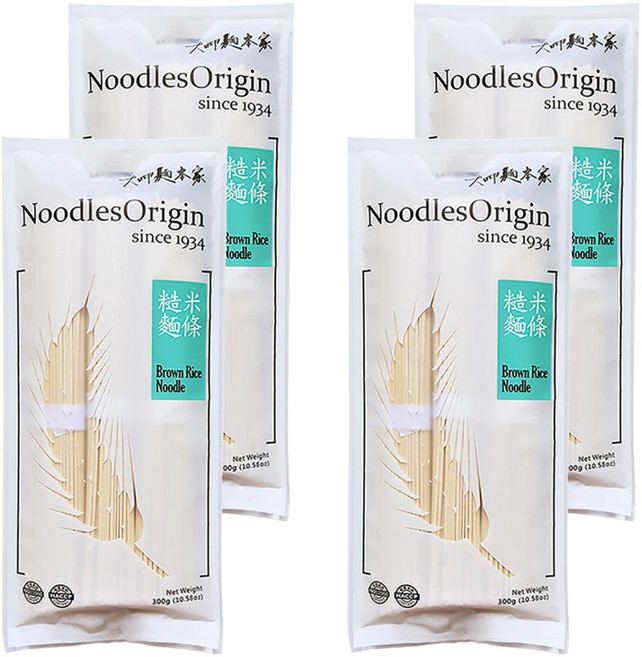 大呷麵本家 糙米麵條 經濟包, 300g, 4包