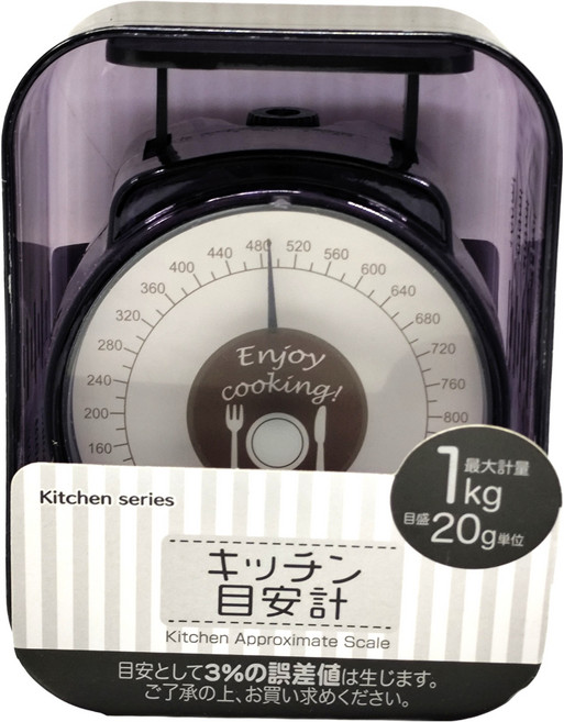 GREEN ORNAMENT 磅秤, #80959, 1kg, 顏色隨機, 1個