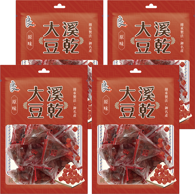 良澔 大溪名產小小丁 原味, 130g, 4袋