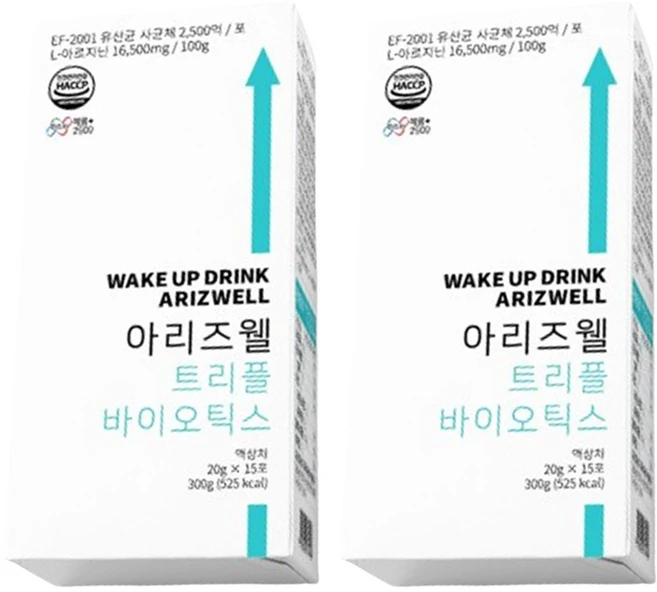 아리즈웰 트리플 바이오틱스 영양제 30p, 15회분, 2개 - 쿠팡