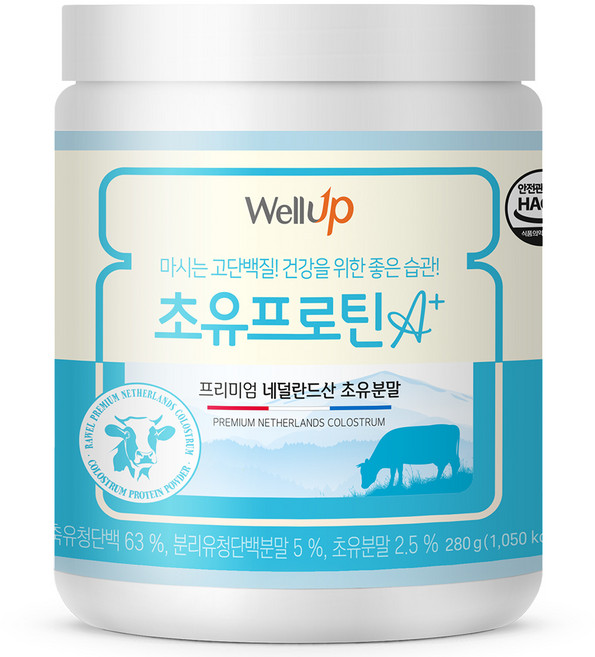 로엘 웰업 마시는 고단백질 초유프로틴 A+, 280g, 1개