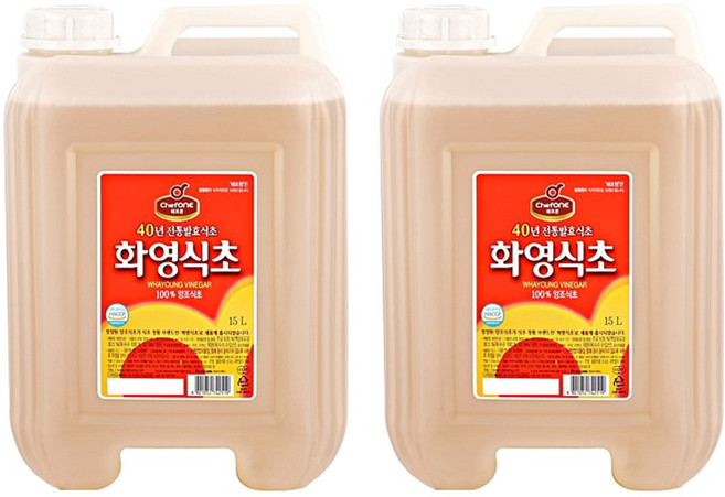 청정원 화영식초, 15L, 2개
