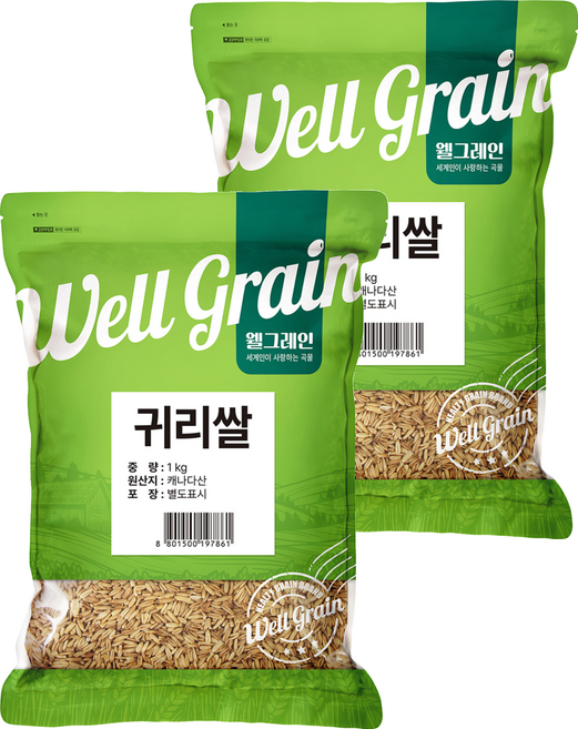 두보식품 웰그레인 귀리쌀, 1kg, 2개