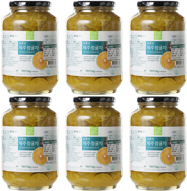초록원 제주 청귤차, 2kg, 1개입, 6개