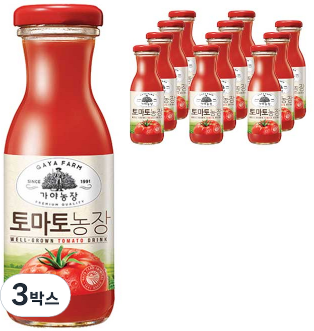 가야농장 토마토농장, 180ml, 36개