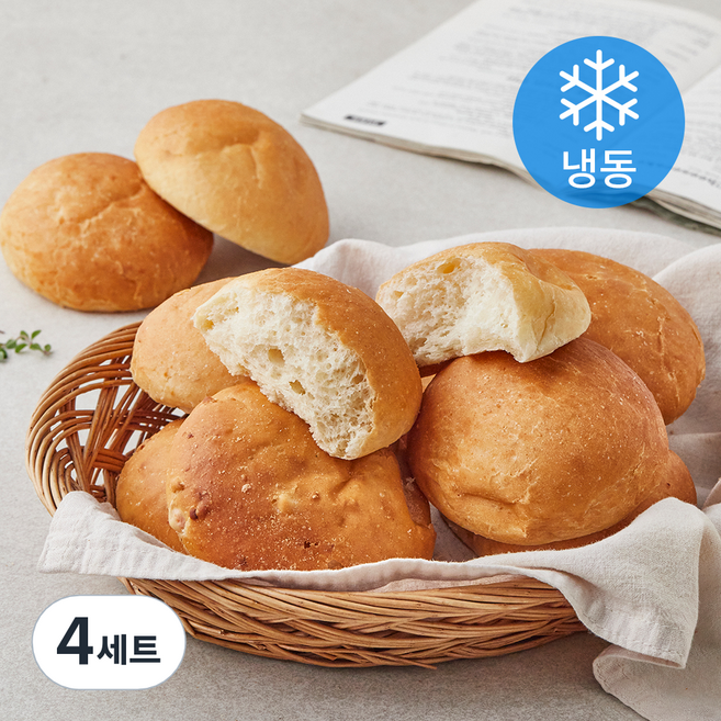 야미요밀 정성가득 채식 백미 모닝빵 + 두유현미 쌀모닝빵 세트 (냉동), 450g, 4세트