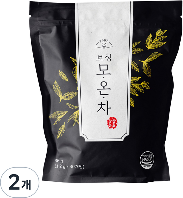 강산농원 보성 모온차 티백, 1.2g, 30개입, 2개