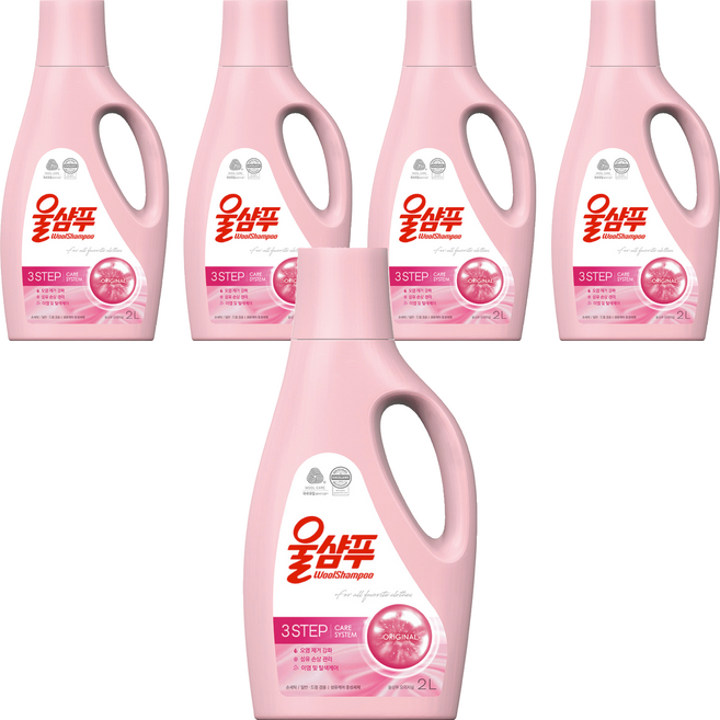 울샴푸 오리지널 본품, 2L, 5개