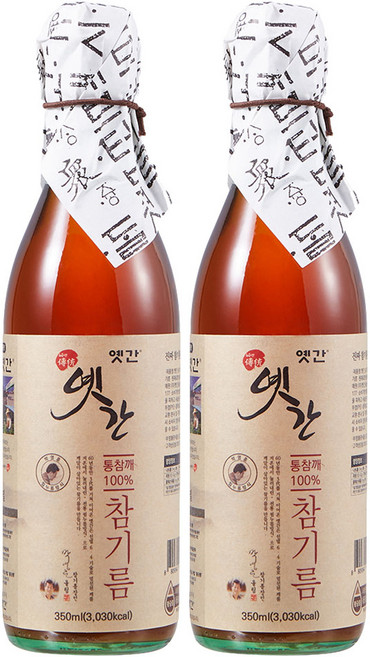 옛간 참기름, 350ml, 2개