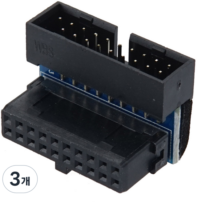 Coms USB 3.0 19針 MF 90度向上彎頭 主機板轉接頭, IH355