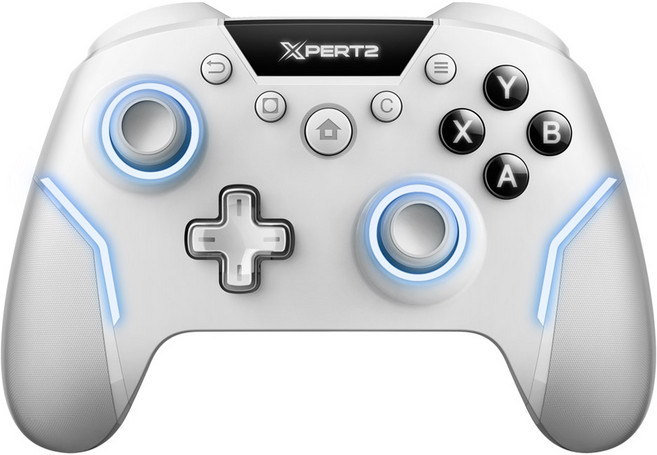 조이트론 PC IOS 안드로이드 유무선 홀센서 컨트롤러 게임패드 화이트, 엑스퍼트2 (화이트), 1개