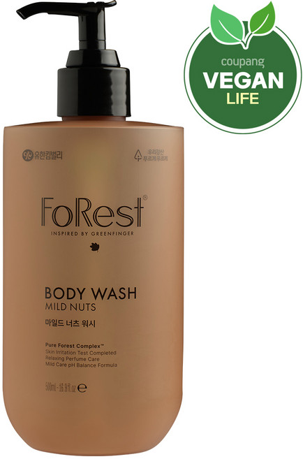 그린핑거포레스트 마일드 너츠 바디워시, 1개, 500ml