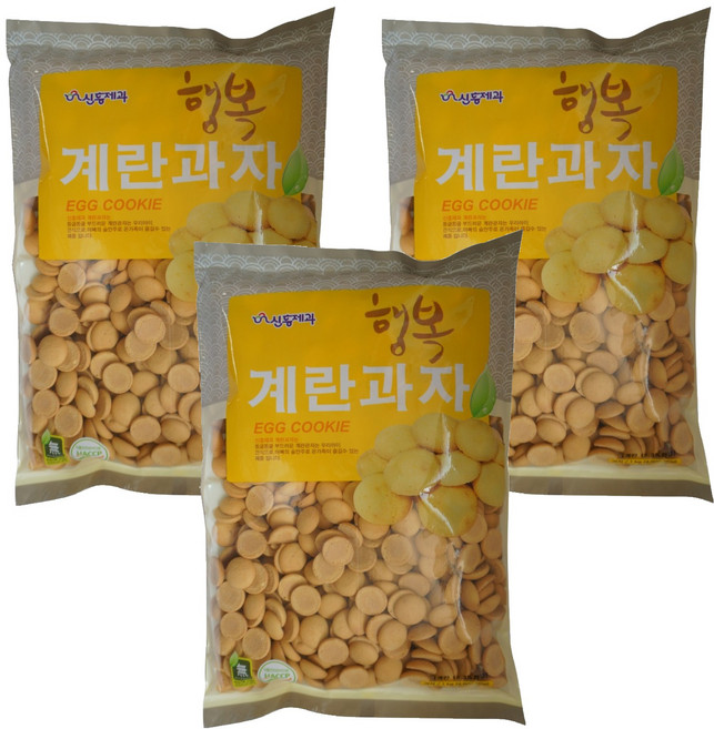 신흥 계란과자, 1kg, 3개