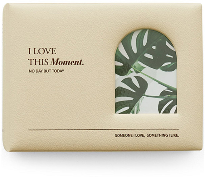 퍼니메이드 포토카드 가죽 앨범, 바닐라 크림, 80매