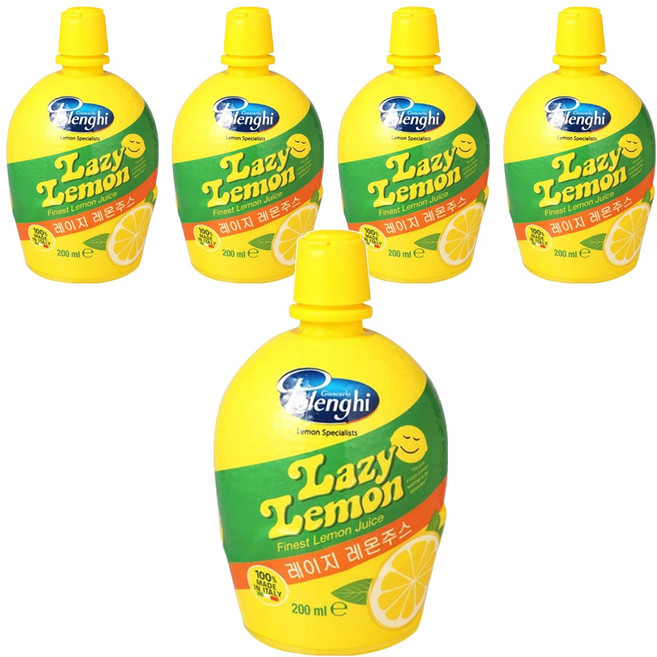 레이지레몬 주스, 200ml, 5개
