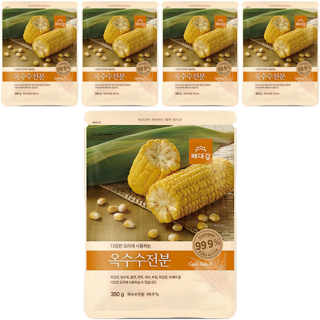 Baedaegam 玉米澱粉, 350g, 5個