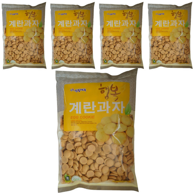 신흥 계란과자, 1kg, 5개