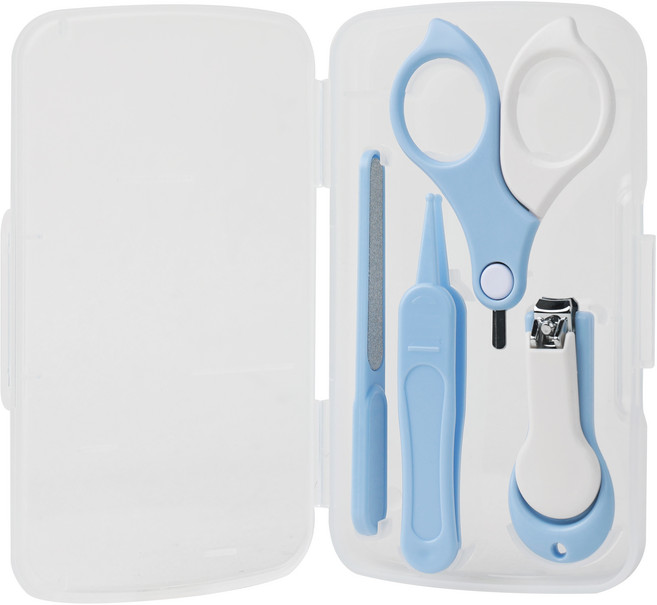 온비유 유아용 손톱깎이 4종 세트, 블루, 1세트