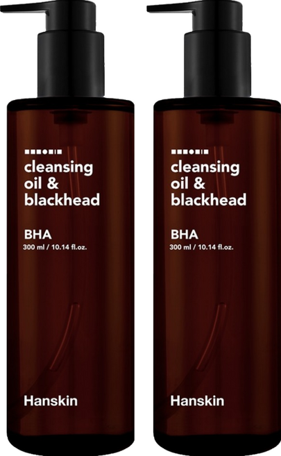 한스킨 클렌징오일 앤 블랙헤드 BHA, 300ml, 2개