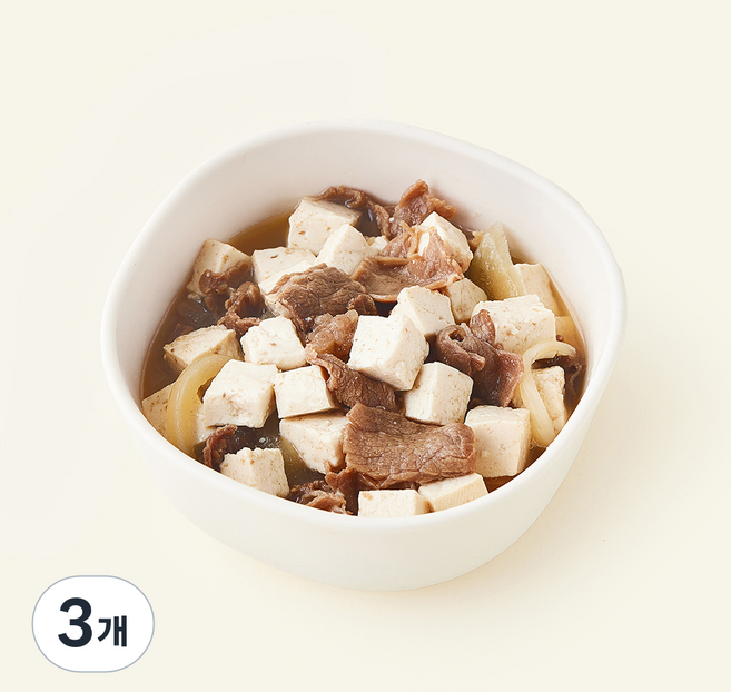 킨더가든 우리아이 소불고기 두부조림, 130g, 3개
