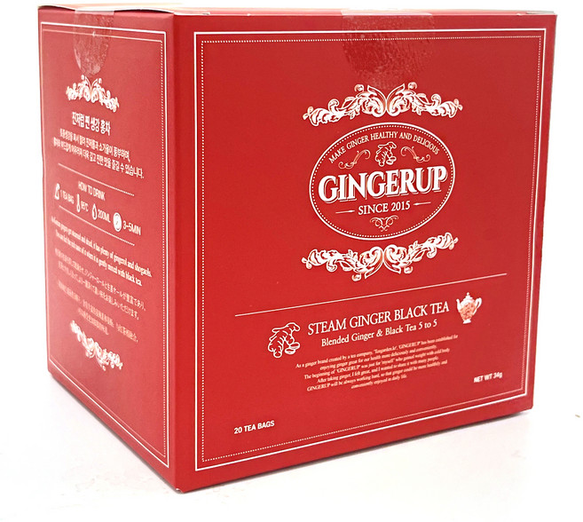 진저럽 찐 토종 생강홍차, 20개입, 1개, 1.7g