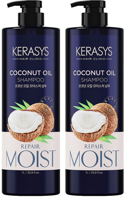 케라시스 코코넛오일 샴푸 코코 플라워 향, 1L, 2개