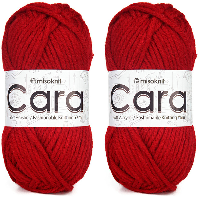 미소털실 카라 뜨개실 90g, 915 버건디, 2개