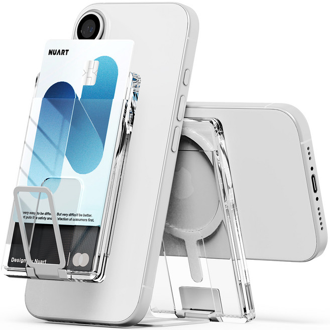 누아트 맥세이프 톡 2장 수납 듀얼스탠드 카드지갑, 혼합색상, 1개 - 맥세이프 카드케이스