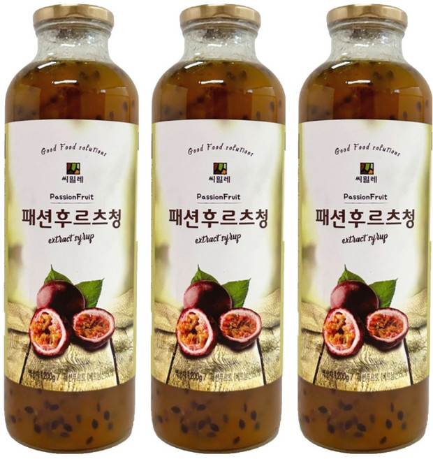 씨밀레 패션후르츠청, 3개, 1.2kg, 1개입