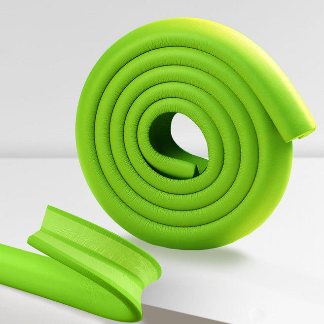 르메이어 유아용 쿠션 풀접착 L형 모서리 보호대, 1개, 그린