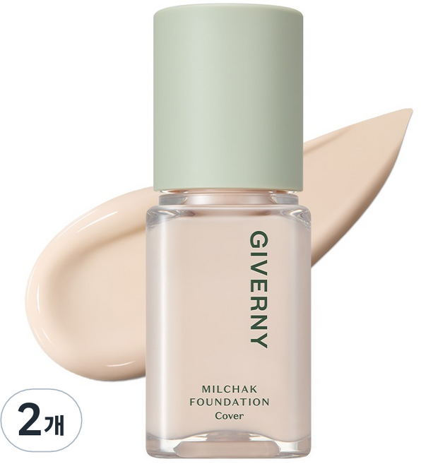 지베르니 밀착 커버 파운데이션 15ml, 2개, 아이시