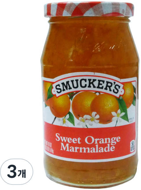 SMUCKER'S 盛美家 甜橙果醬, 3個, 510g