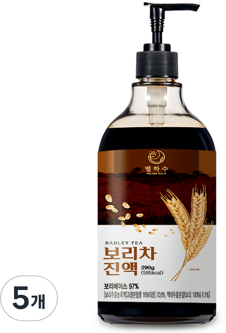 별하수 보리차 진액, 290g, 5개