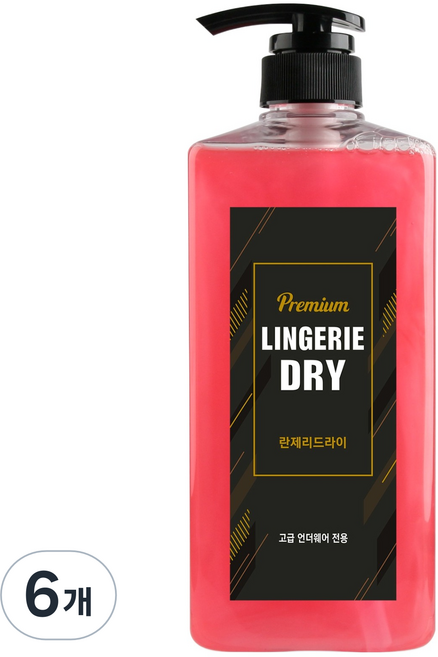 신희 란제리드라이 프리미엄 세제 본품, 750ml, 6개