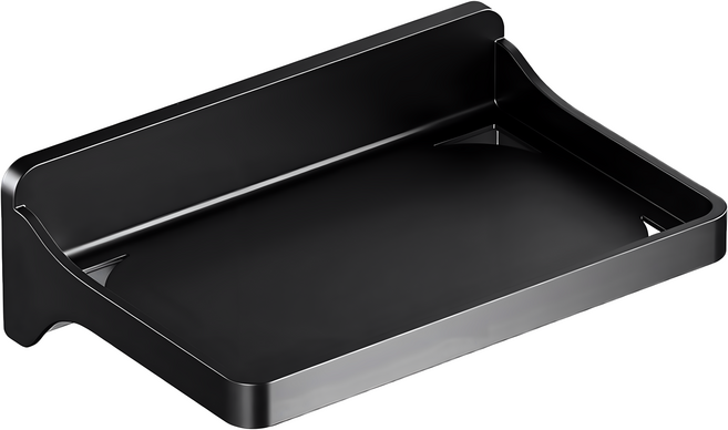 OMG 免打孔牆面置物架 30 x 20.2 x 9.5cm, 1個, 黑色