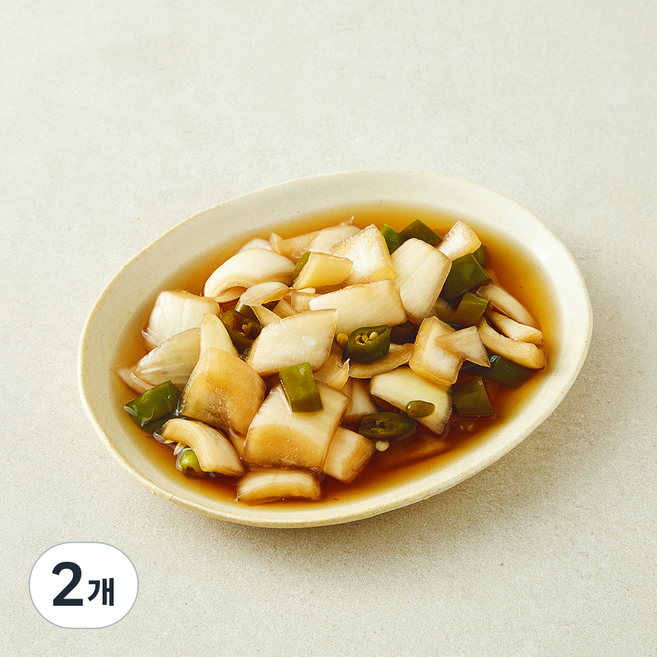 반가 고추를 곁들인 양파장아찌, 2kg, 2개