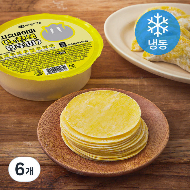 황소식품 샤오마이피 노란색 만두피 (냉동), 180g, 6개