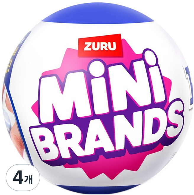 미니브랜드 아이비젼 아동용 미니홈 식완 가챠 미니어처 토이 장난감, 4개