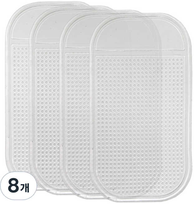 쎈나인 멀티 논슬립 접착식 패드 핸드폰 거치, 8개, 투명