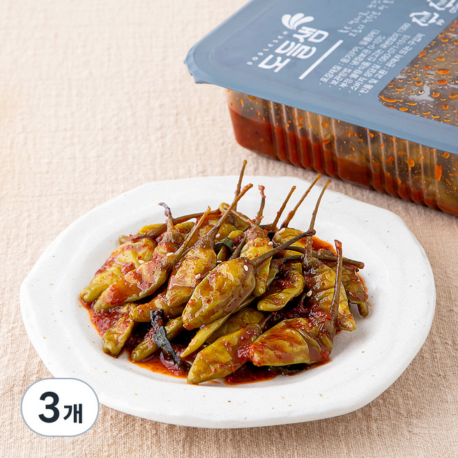 도들샘 양념산고추, 0.5kg, 3개