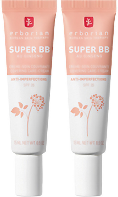 에르보리앙 슈퍼 BB크림 SPF25, 클레어, 15ml, 2개