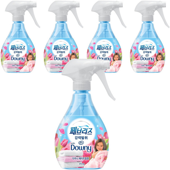 페브리즈 섬유탈취제 다우니 에이프릴향 본품, 370ml, 5개