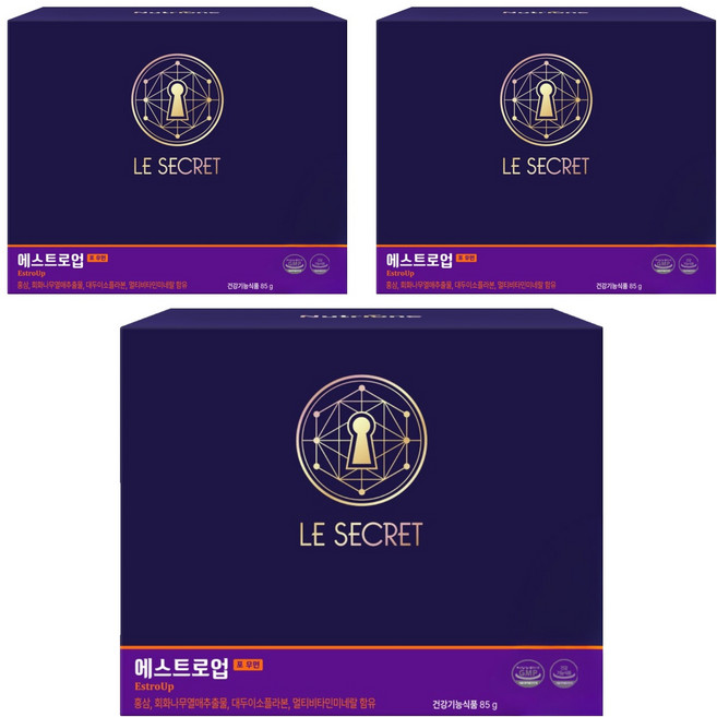 뉴트리원 르시크릿 에스트로업 포 우먼, 100정, 3개