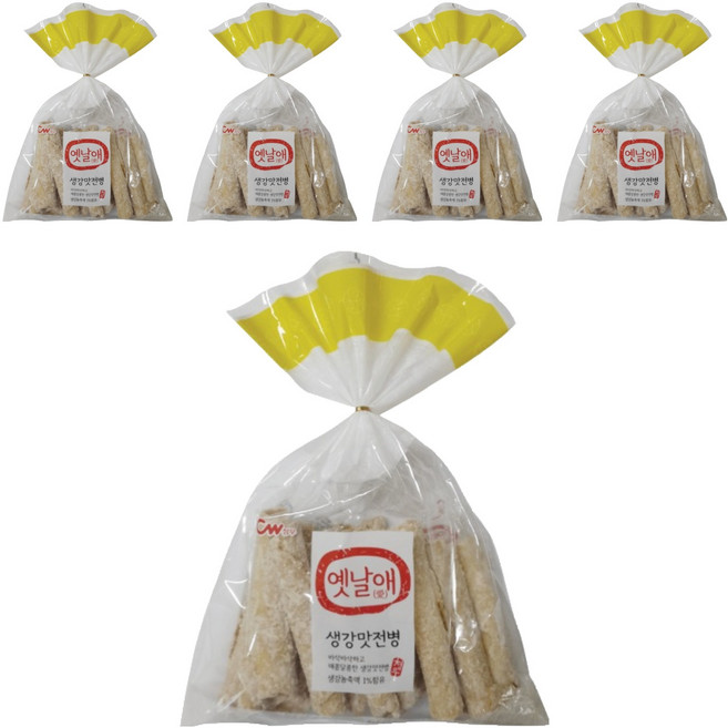 청우식품 옛날애 생강전병, 250g, 5개