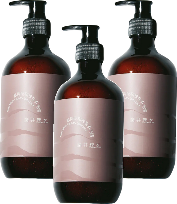 VIIGO 拾刻溫和衣物手洗精 藤井瑰木, 500g, 3瓶