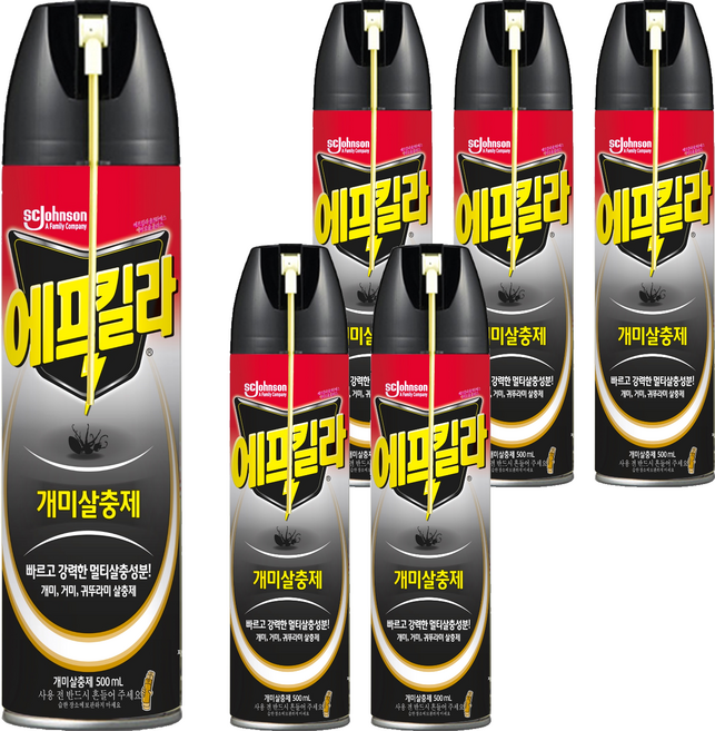 에프킬라 울트라에스에어로솔 개미 살충제, 500ml, 6개