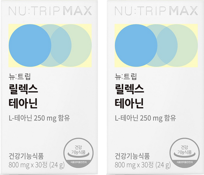 Nu-Trip 左旋茶胺酸錠, 30錠, 2罐