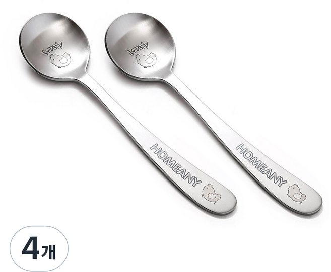 홈애니 화채 스푼, 병아리, 2종, 4개