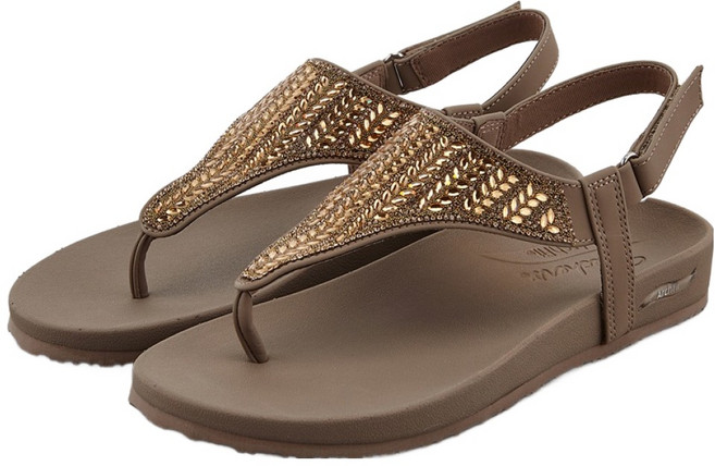SKECHERS 女款 Arch Fit Meditation 涼鞋 SC0WSCFM081