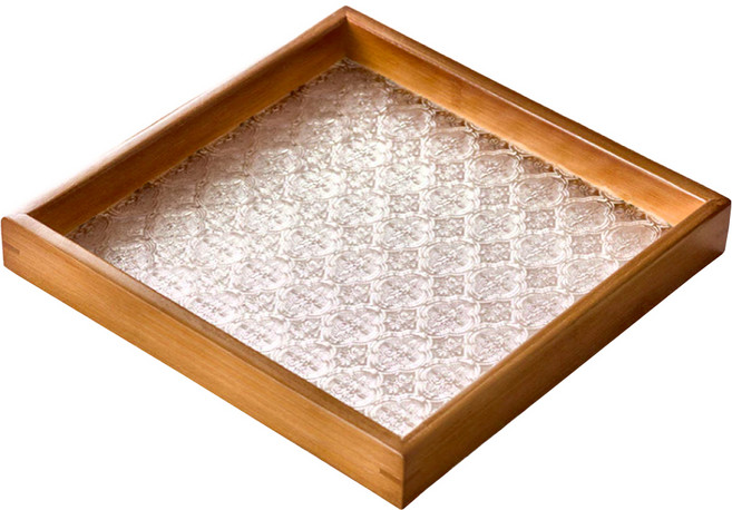 楠竹托盤 Y11440 方形, 原色